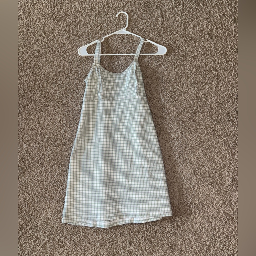 Hollister Plaid Green Dress